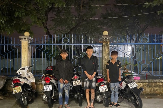 Công an phường Hội An Tây làm rõ nhóm thiếu niên chuyên trộm cắp xe máy