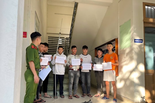 Công an phường An Hải làm rõ nhóm thanh thiếu niên gây rối trật tự công cộng