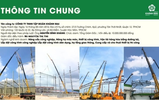 Khánh Mai Group - Dịch vụ cho thuê xe cẩu tại TP. Hồ Chí Minh uy tín