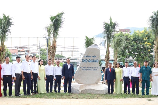 Đà Nẵng khánh thành công viên Thọ Quang, chào mừng Đại hội Đảng bộ phường Sơn Trà