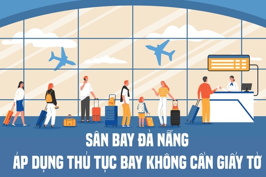 Sân bay Đà Nẵng áp dụng thủ tục bay không cần giấy tờ