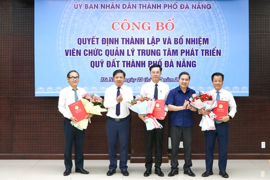Ông Võ Nguyên Chương làm Giám đốc Trung tâm Phát triển quỹ đất thành phố Đà Nẵng