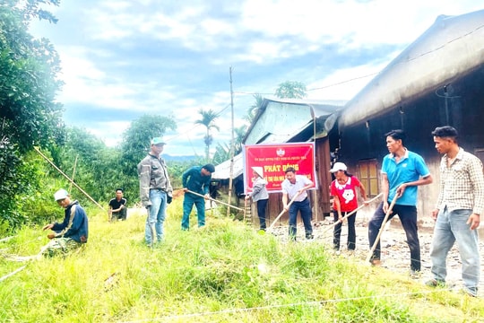 Xã Phước Trà phát động ra quân hỗ trợ xóa nhà tạm