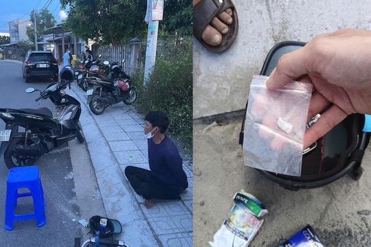 Công an phường Quảng Phú bắt quả tang đối tượng tàng trữ ma túy