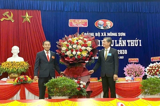 Xã Nông Sơn phát triển kinh tế gắn với phát huy tiềm năng và lợi thế về du lịch, dịch vụ