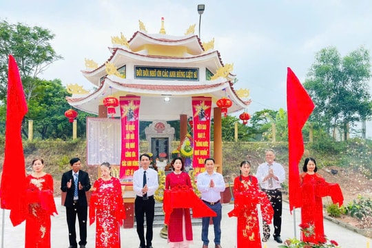 Xã Duy Xuyên khánh thành công trình Nhà bia tưởng niệm các anh hùng liệt sĩ