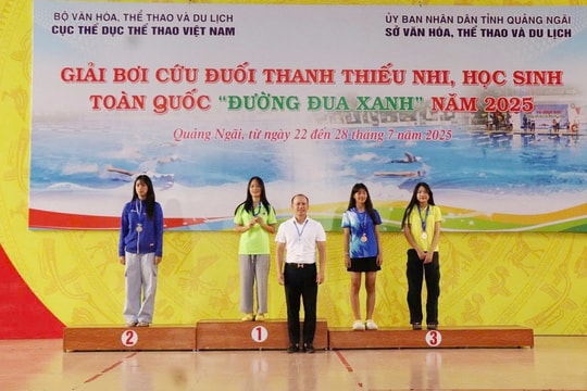 Đà Nẵng giành giải Nhì toàn đoàn giải bơi toàn quốc “Đường đua xanh” năm 2025