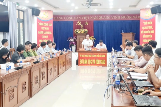 Lãnh đạo thành phố Đà Nẵng làm việc về công tác dân tộc, tôn giáo và miền núi