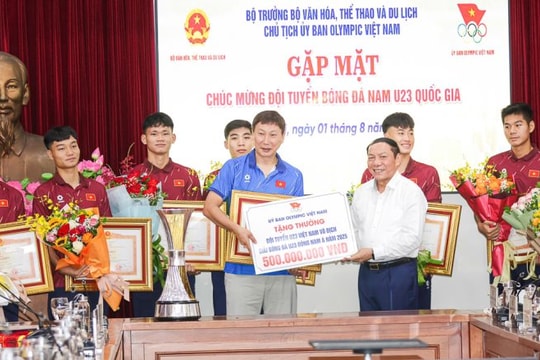 U23 Việt Nam nhận Bằng khen của Thủ tướng Chính phủ