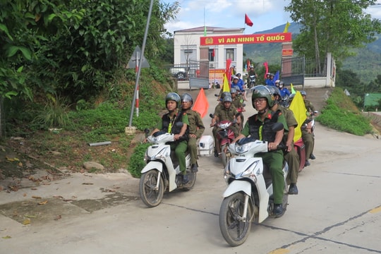 Công an xã Trà Tập mở đợt cao điểm bảo đảm an ninh trật tự