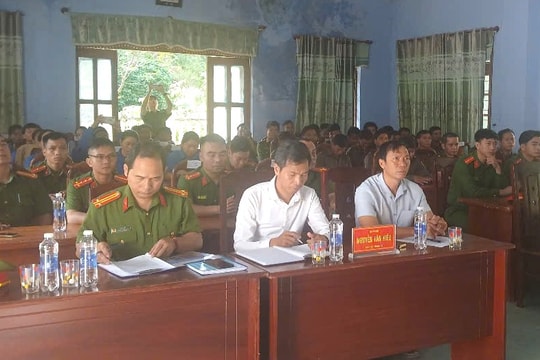 Công an xã Nam Giang mở đợt cao điểm tấn công, trấn áp tội phạm