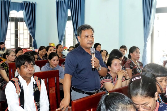 Xã Avương tổ chức diễn đàn “Công an xã lắng nghe ý kiến của nhân dân”