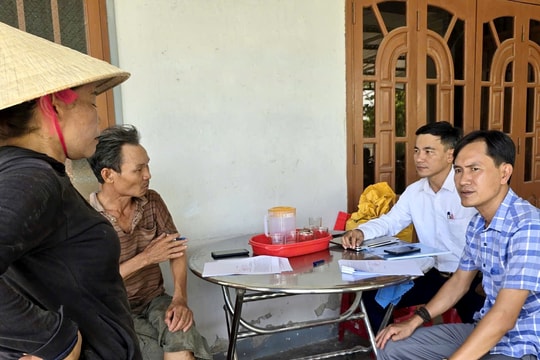 Một hộ dân xã Đồng Dương bàn giao mặt bằng dự án quốc lộ 14E