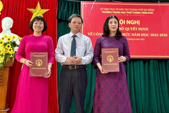 Trường THPT Trần Phú công bố quyết định về công tác tổ chức năm học 2025 - 2026