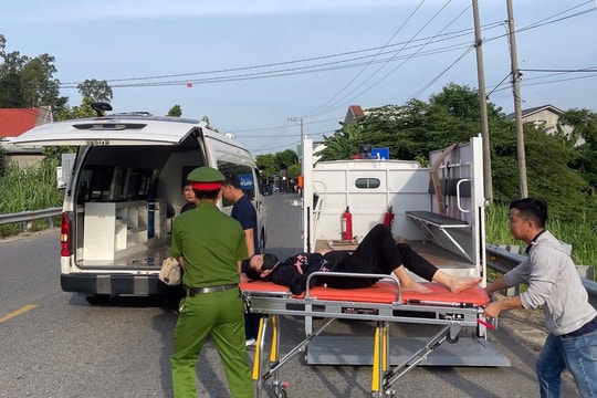 Công an xã Hà Nha kịp thời hỗ trợ thai phụ bị tai nạn giao thông đi cấp cứu