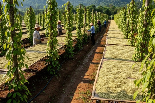 Dự báo giá tiêu ngày mai 8/8: Nối tiếp đà tăng, nông dân mở cờ trong bụng