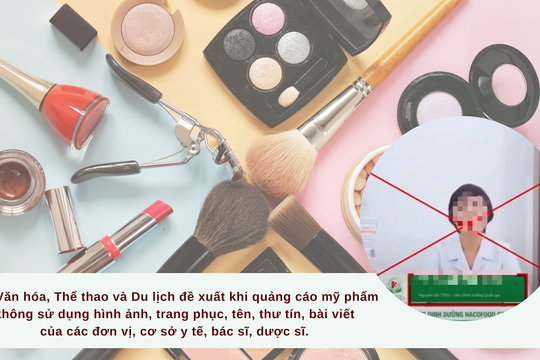 Đề xuất cấm quảng cáo mỹ phẩm gắn với hình ảnh bác sĩ