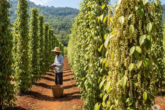 Giá tiêu hôm nay 13/8: Trong nước chững lại ở mốc 142.000 đồng, Indonesia đỏ chót