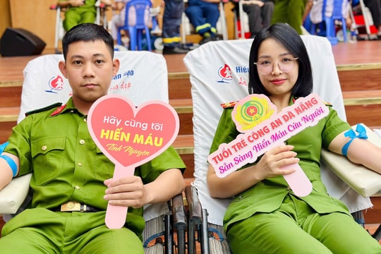 Công an Đà Nẵng tổ chức ngày hội “Giọt hồng người chiến sĩ”