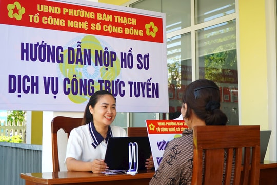Nâng cao tỷ lệ dịch vụ công trực tuyến: Phát huy vai trò Tổ công nghệ số cộng đồng