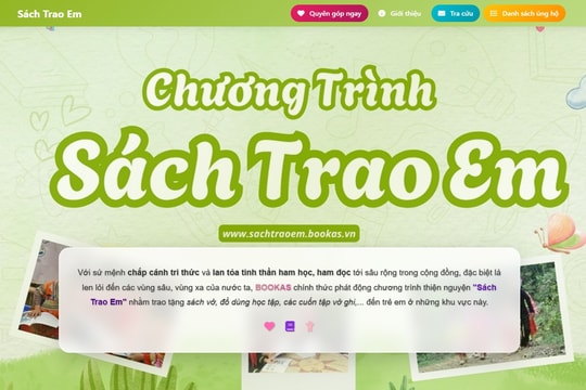 Chương trình "Sách cho em" trang bị 1.000 tủ sách cho thư viện cộng đồng tại vùng khó khăn