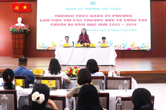 Phường Hải Châu rà soát công tác chuẩn bị cho năm học mới 2025-2026