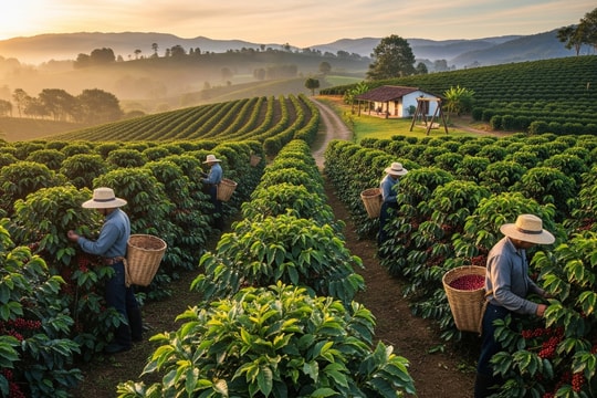Giá cà phê hôm nay 15/8/2025: Robusta lên ngôi, Arabica thất thế