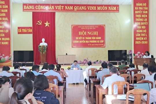 Xã Trà Tân sơ kết 1 tháng vận hành chính quyền địa phương 2 cấp