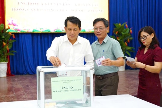 Xã Hiệp Đức phát động ủng hộ Quỹ khuyến học, khuyến tài