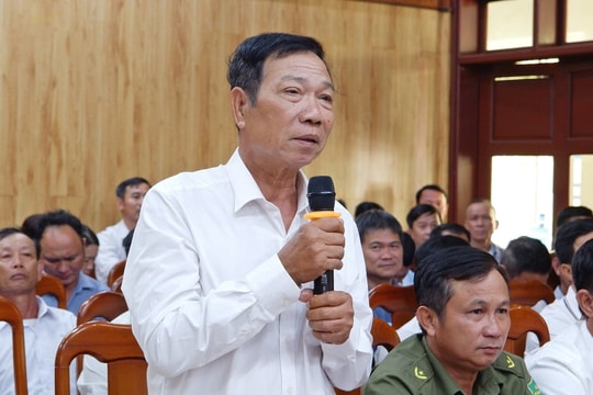 Xã Núi Thành lắng nghe ý kiến cán bộ thôn, khối phố