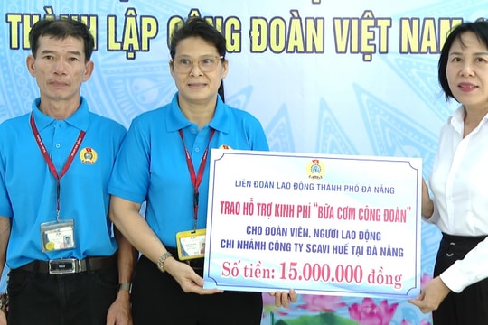 Scavi tổ chức “Bữa cơm công đoàn” cho 500 người lao động