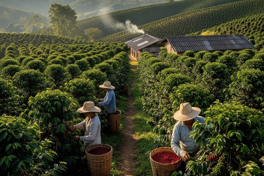 Giá cà phê hôm nay 17/8/2025: Tiếp chuỗi tăng mạnh, Robusta vượt mốc 4.200 USD