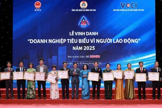 Đà Nẵng có 4 doanh nghiệp được vinh danh ‘Doanh nghiệp tiêu biểu vì người lao động’