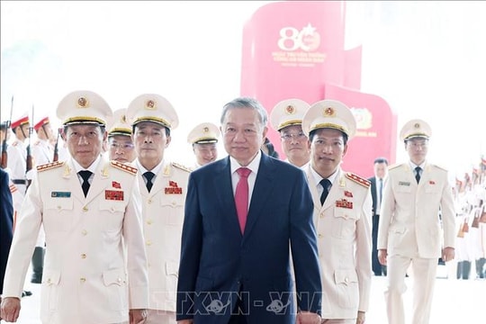 Tổng Bí thư Tô Lâm dự Lễ kỷ niệm 80 năm Ngày truyền thống Công an nhân dân