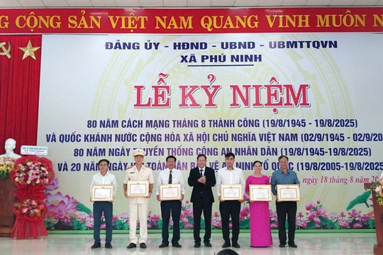 Xã Phú Ninh kỷ niệm 80 năm Cách mạng Tháng Tám và Quốc khánh 2/9