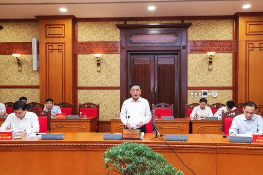 Bộ Chính trị làm việc với Ban Thường vụ Thành ủy Đà Nẵng về chuẩn bị Đại hội Đảng bộ thành phố lần thứ XXIII, nhiệm kỳ 2025 - 2030