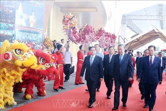 Tổng Bí thư và Thủ tướng dự Lễ khánh thành, khởi công các dự án, công trình chào mừng 80 năm Quốc khánh 2/9