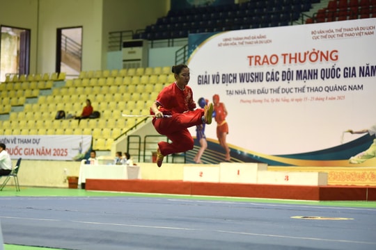 Mãn nhãn với màn tranh tài ở Giải Wushu vô địch các đội mạnh toàn quốc