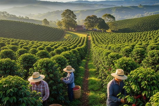 Giá cà phê hôm nay 20/8/2025: Robusta và Arabica đồng loạt tăng, nội địa ngược dòng