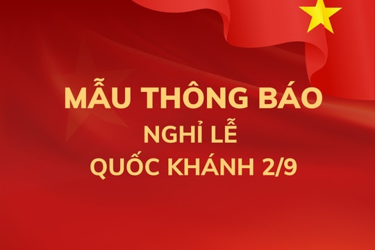 Hướng dẫn tạo mẫu thông báo nghỉ lễ Quốc khánh 2/9/2025 cho doanh nghiệp