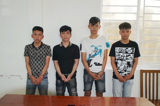 Truy nóng, bắt giữ nhóm đối tượng cướp điện thoại tại phường Bàn Thạch