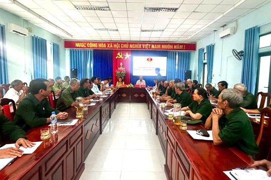Hội Cựu chiến binh thành phố làm việc với Hội Cựu chiến binh xã Tiên Phước