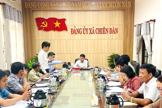 Xã Chiên Đàn tập trung giải phóng mặt bằng 6,8km đường sắt tốc độ cao