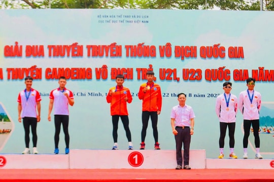 Đua thuyền Đà Nẵng giành 49 huy chương giải quốc gia