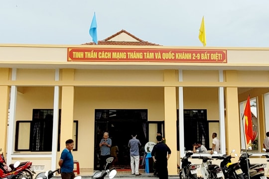 Phường Tam Kỳ bàn giao nhà văn hóa khối phố Mỹ Hòa