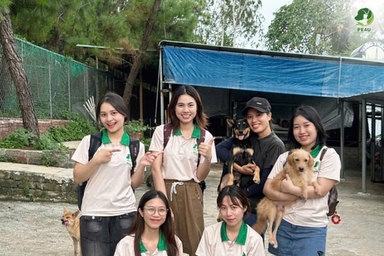 Hành trình PE4U: Kết nối, sẻ chia và hồi sinh nụ cười cho thú cưng bị bỏ rơi