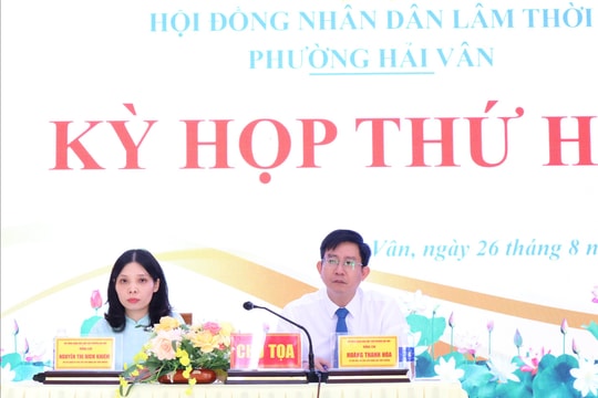 HĐND lâm thời phường Hải Vân thông qua 5 nghị quyết