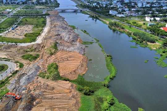 Phường Ngũ Hành Sơn phản hồi việc đổ đất ven sông Cổ Cò