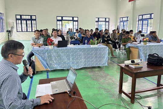 Truyền thông phòng, chống thiên tai cho người dân xã Nam Giang