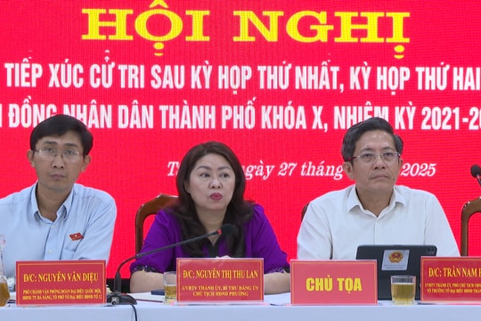 Đại biểu HĐND thành phố tiếp xúc cử tri phường Tam Kỳ, Bàn Thạch và xã Thăng Phú